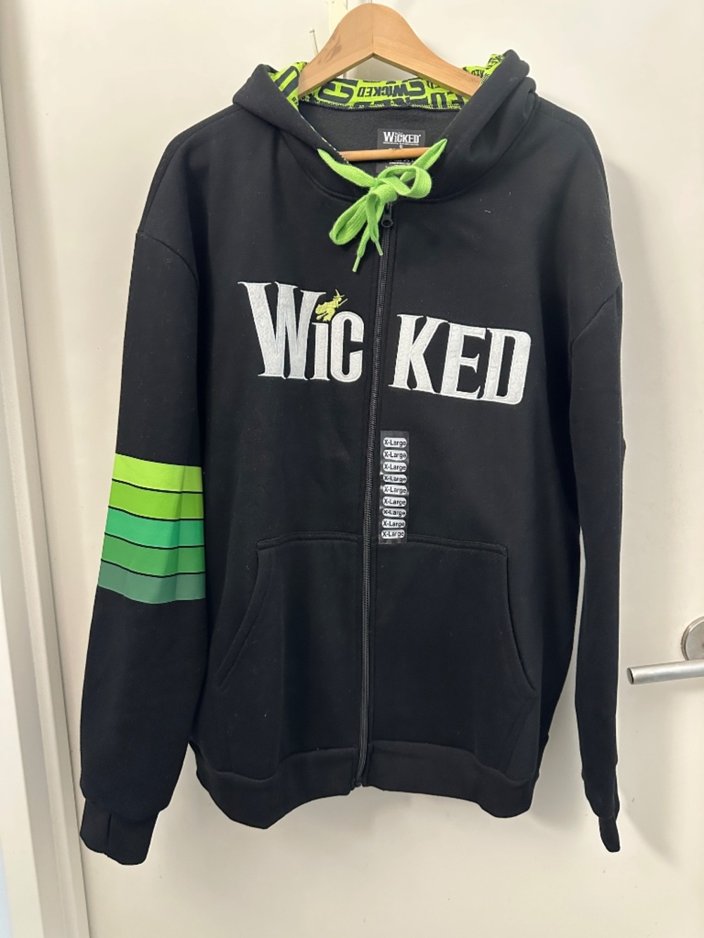 NWT Wicked 20th Anniversary Zip-up Hoodie, Size XL
